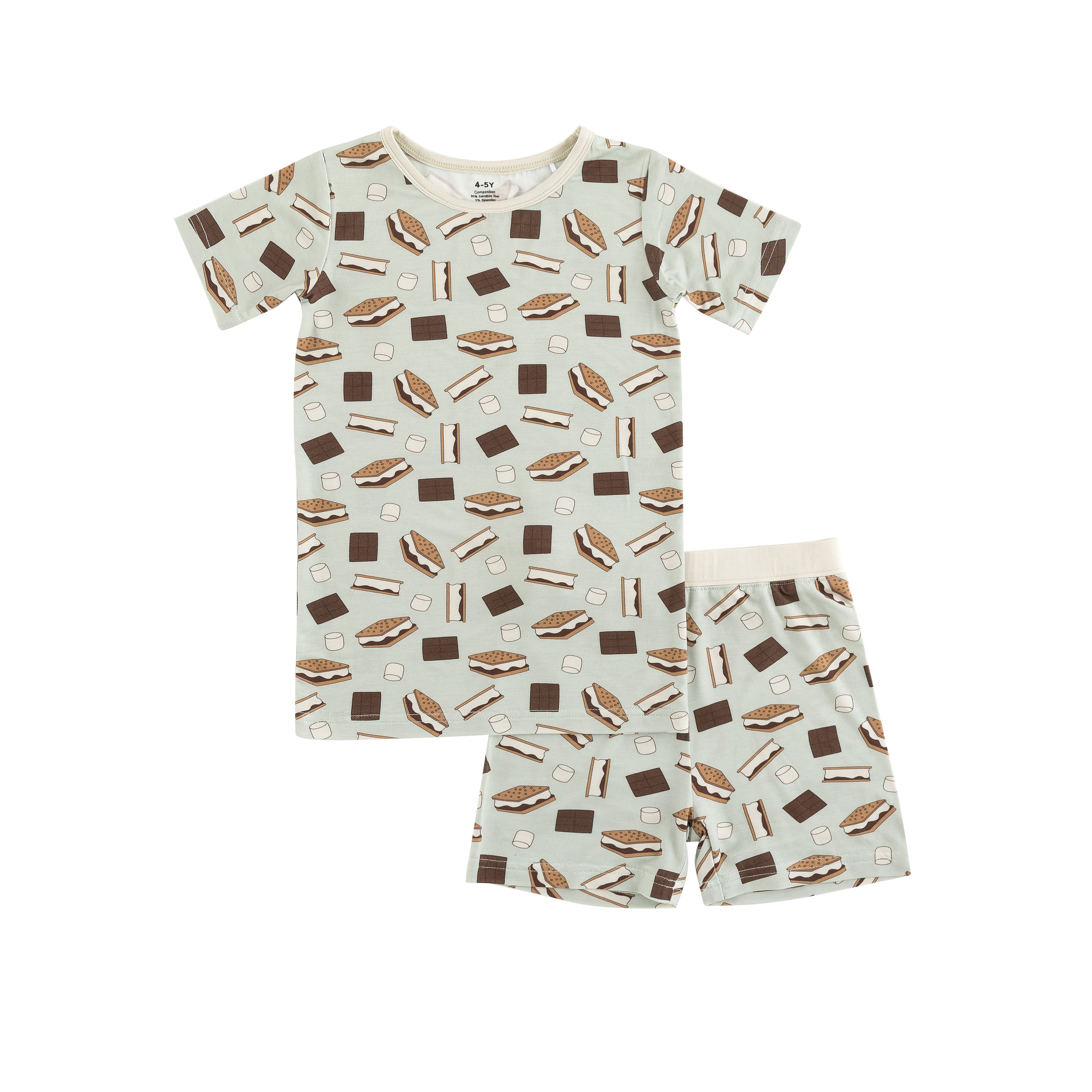 S'more to Love (Short PJ Set) - Blue - Aaria Tees Aaria Tees