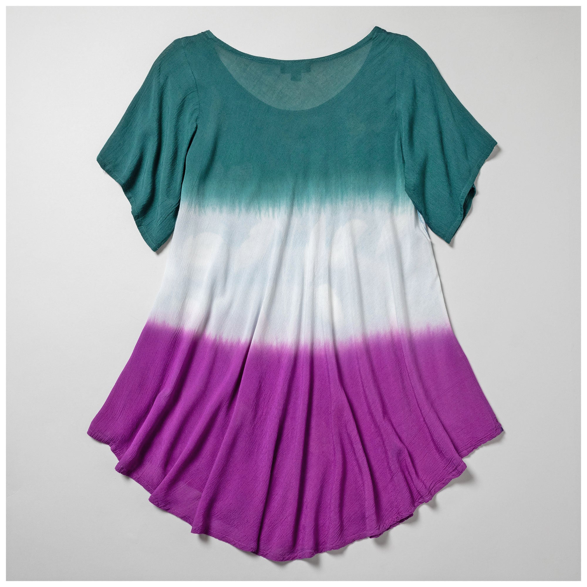 Butterfly Garden Short Sleeve Tunic - Aaria Tees Aaria Tees
