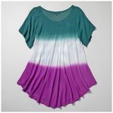 Butterfly Garden Short Sleeve Tunic - Aaria Tees Aaria Tees
