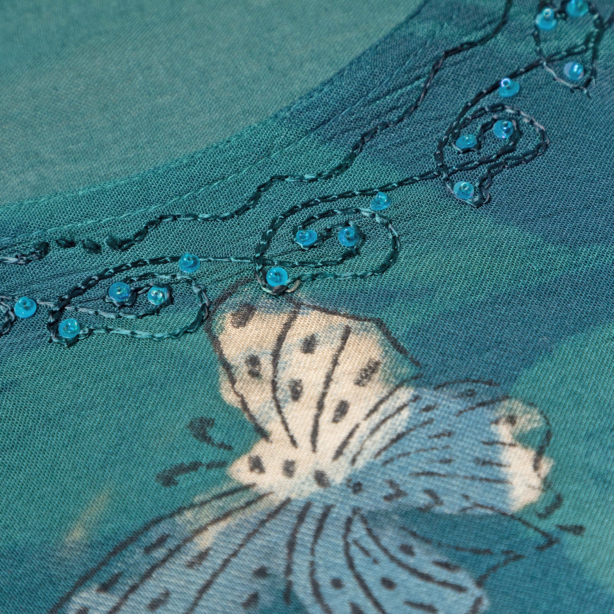 Butterfly Garden Short Sleeve Tunic - Aaria Tees Aaria Tees