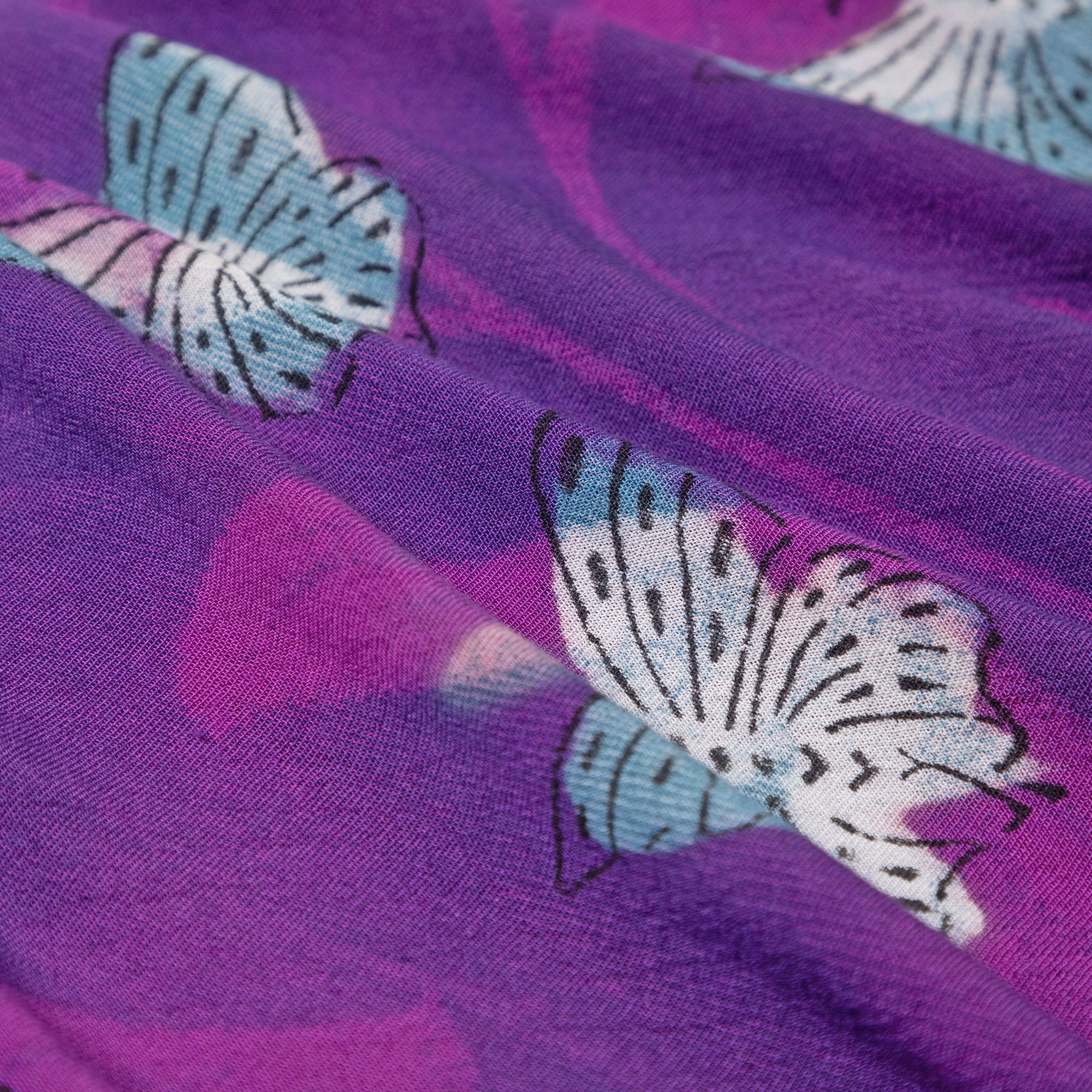 Butterfly Garden Short Sleeve Tunic - Aaria Tees Aaria Tees