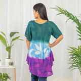 Butterfly Garden Short Sleeve Tunic - Aaria Tees Aaria Tees