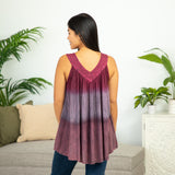 Block Printed Sleeveless Top - Aaria Tees Aaria Tees