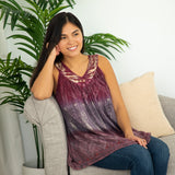 Block Printed Sleeveless Top - Aaria Tees Aaria Tees