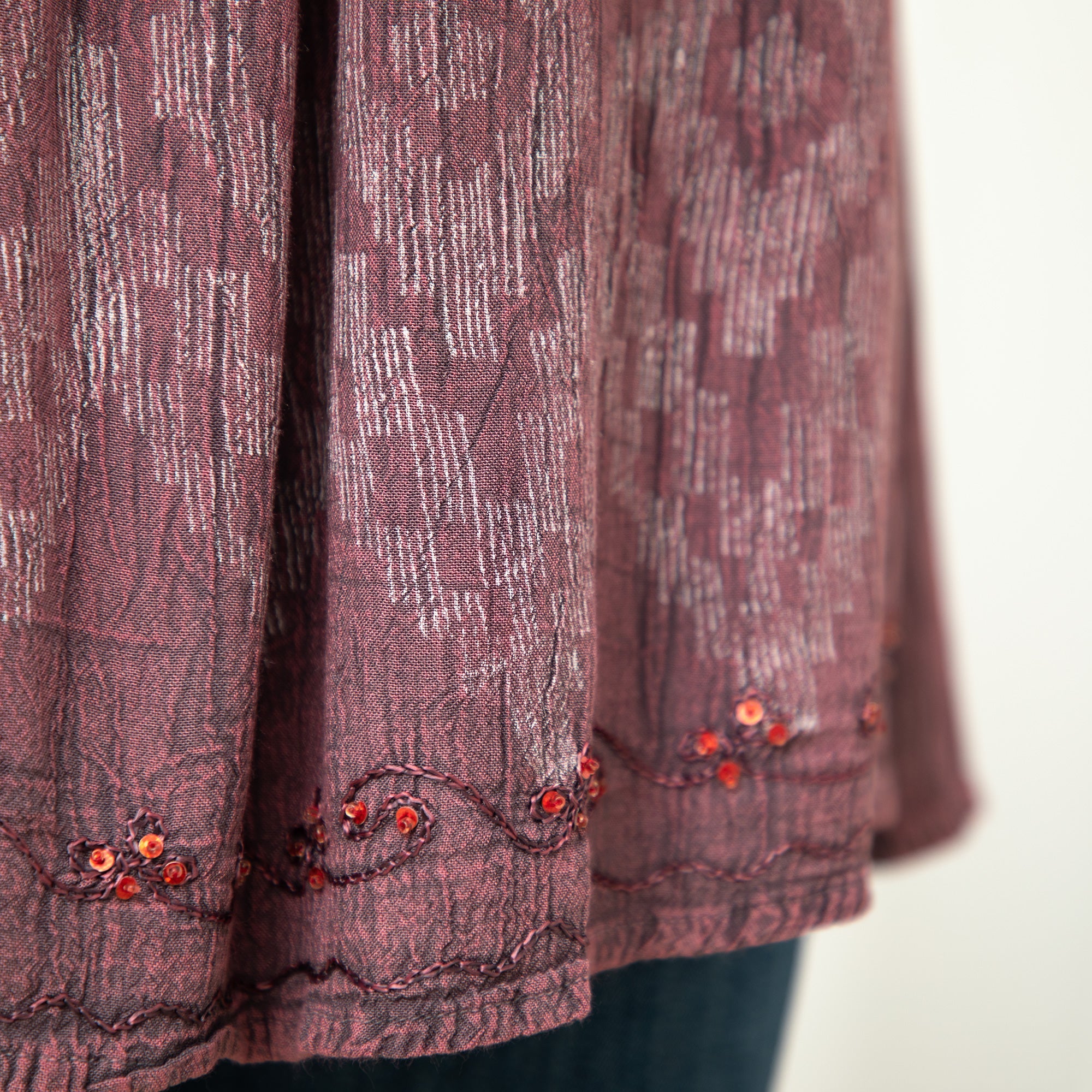 Block Printed Sleeveless Top - Aaria Tees Aaria Tees