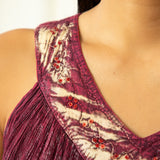 Block Printed Sleeveless Top - Aaria Tees Aaria Tees