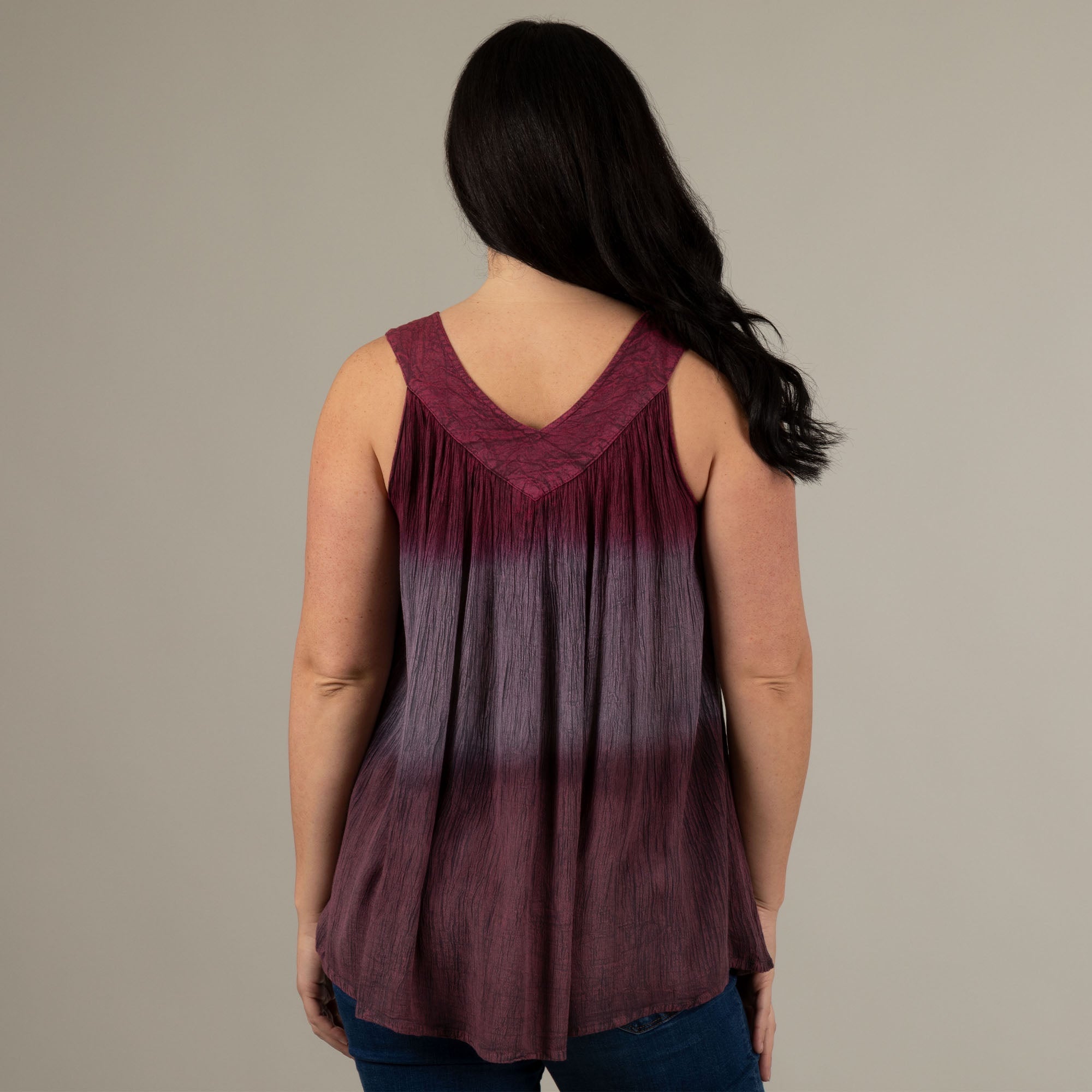 Block Printed Sleeveless Top - Aaria Tees Aaria Tees