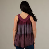 Block Printed Sleeveless Top - Aaria Tees Aaria Tees