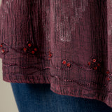 Block Printed Sleeveless Top - Aaria Tees Aaria Tees