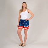 Stars & Stripes Hand Dyed Drawstring Shorts - Aaria Tees Aaria Tees