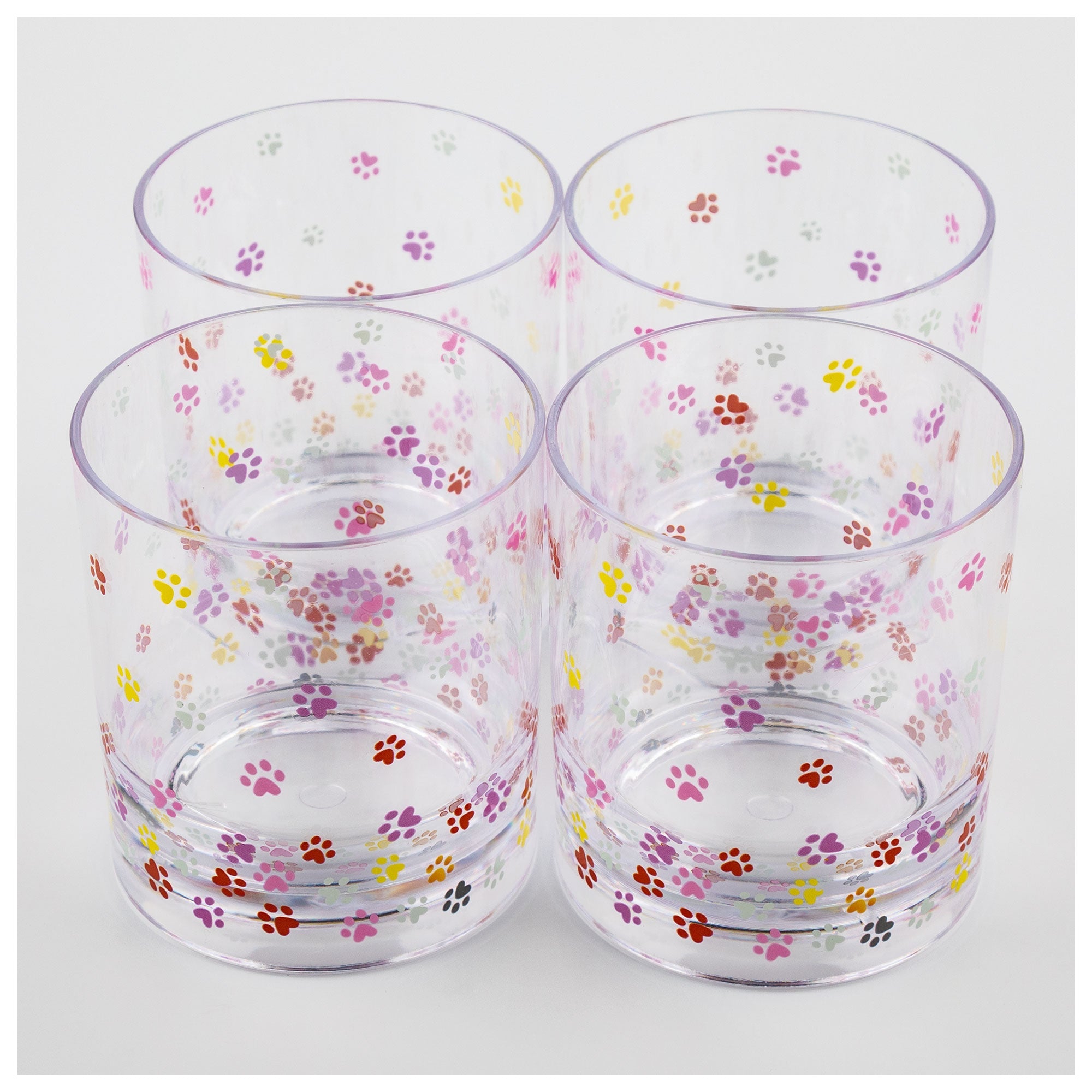 Tumbling Paws Outdoor Glasses - Set of 4 - Aaria Tees Aaria Tees
