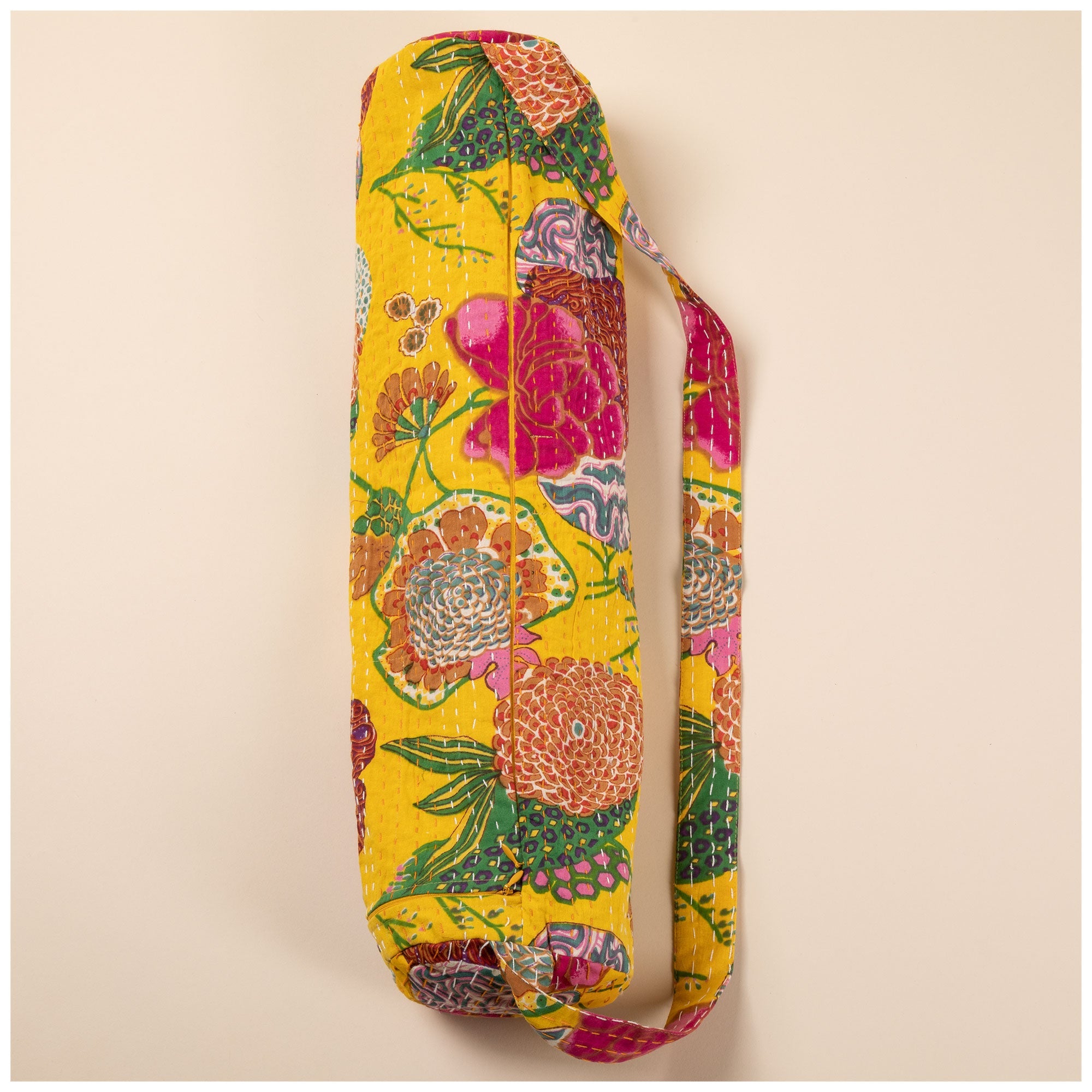 Recycled Kantha Yoga Mat Bag - Aaria Tees Aaria Tees
