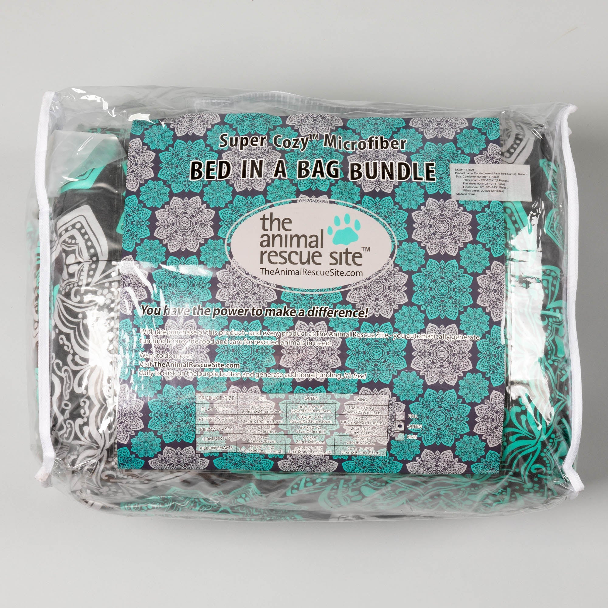 Mandala Paws 7-Piece Microfiber Comforter Set - Aaria Tees Aaria Tees