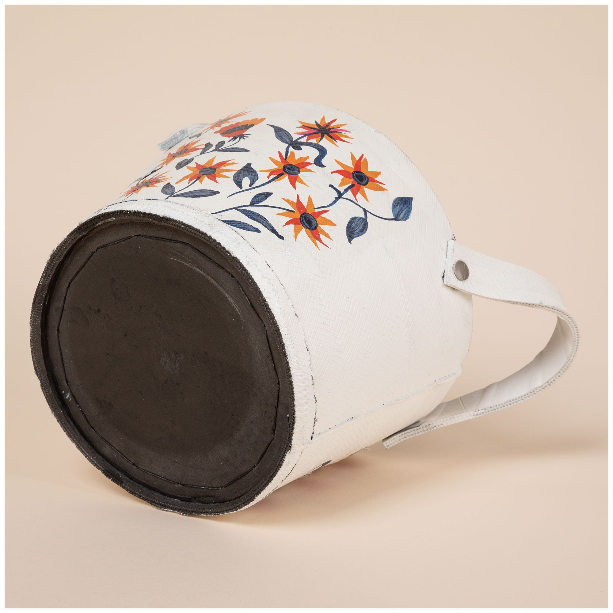 Hand Painted Folklore Recycled Rubber Planter - Aaria Tees Aaria Tees