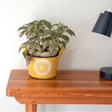 Hand Painted Folklore Recycled Rubber Planter - Aaria Tees Aaria Tees