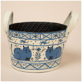 Hand Painted Folklore Recycled Rubber Planter - Aaria Tees Aaria Tees