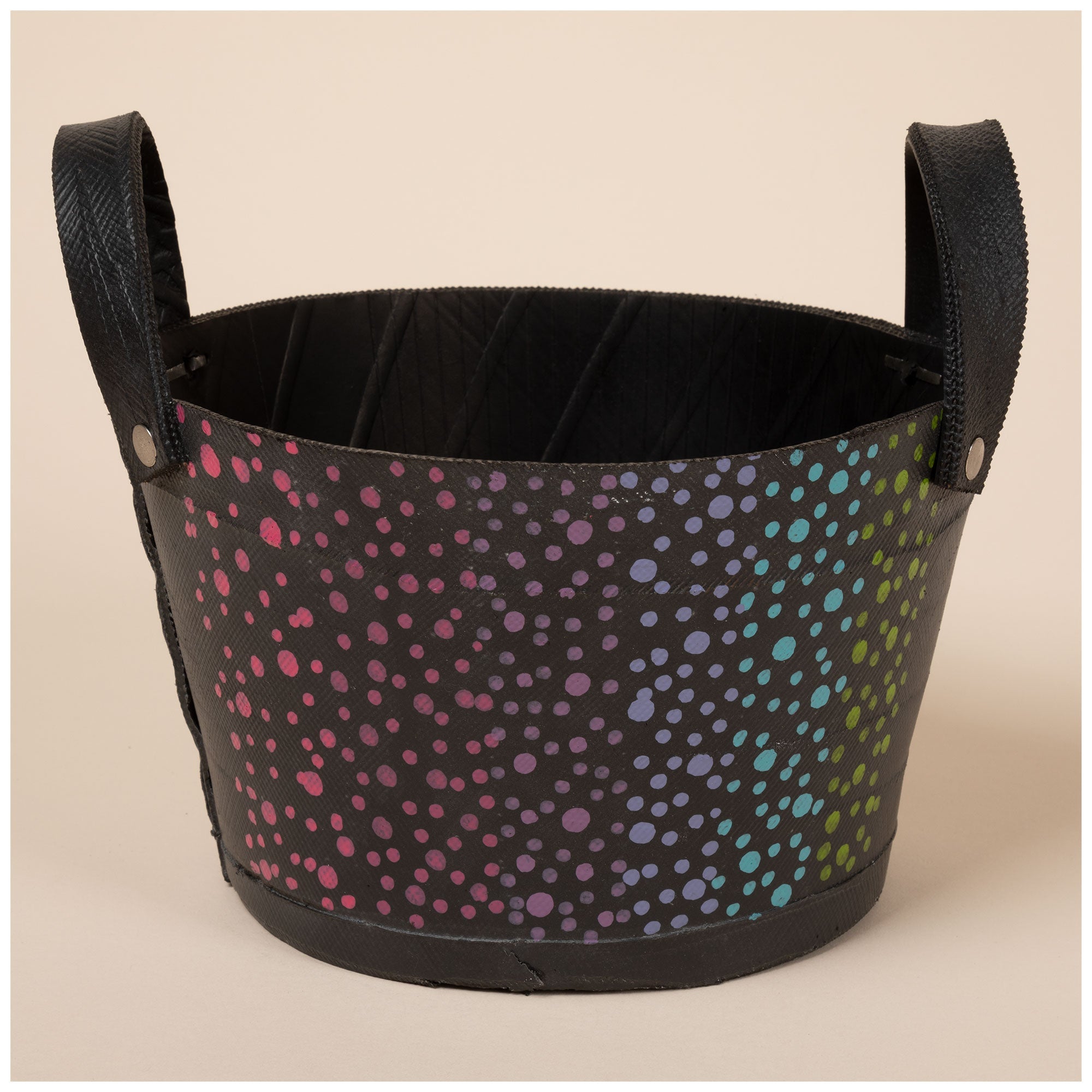 Hand Painted Folklore Recycled Rubber Planter - Aaria Tees Aaria Tees