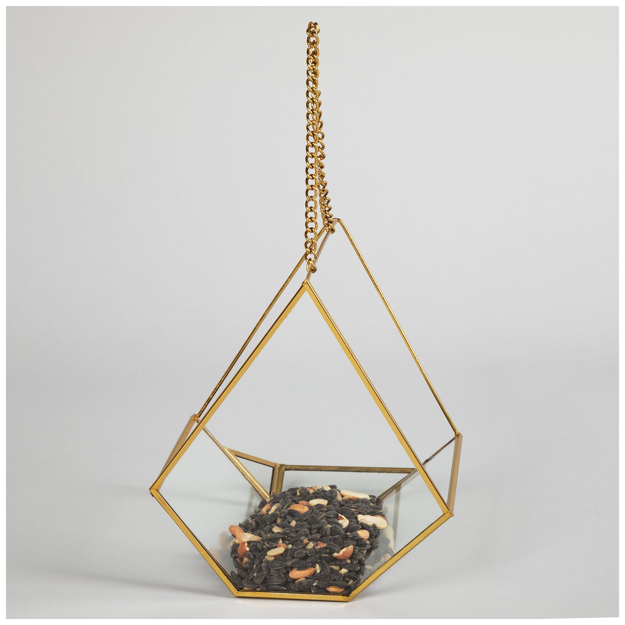 Open Air Glass Bird House - Aaria Tees Aaria Tees