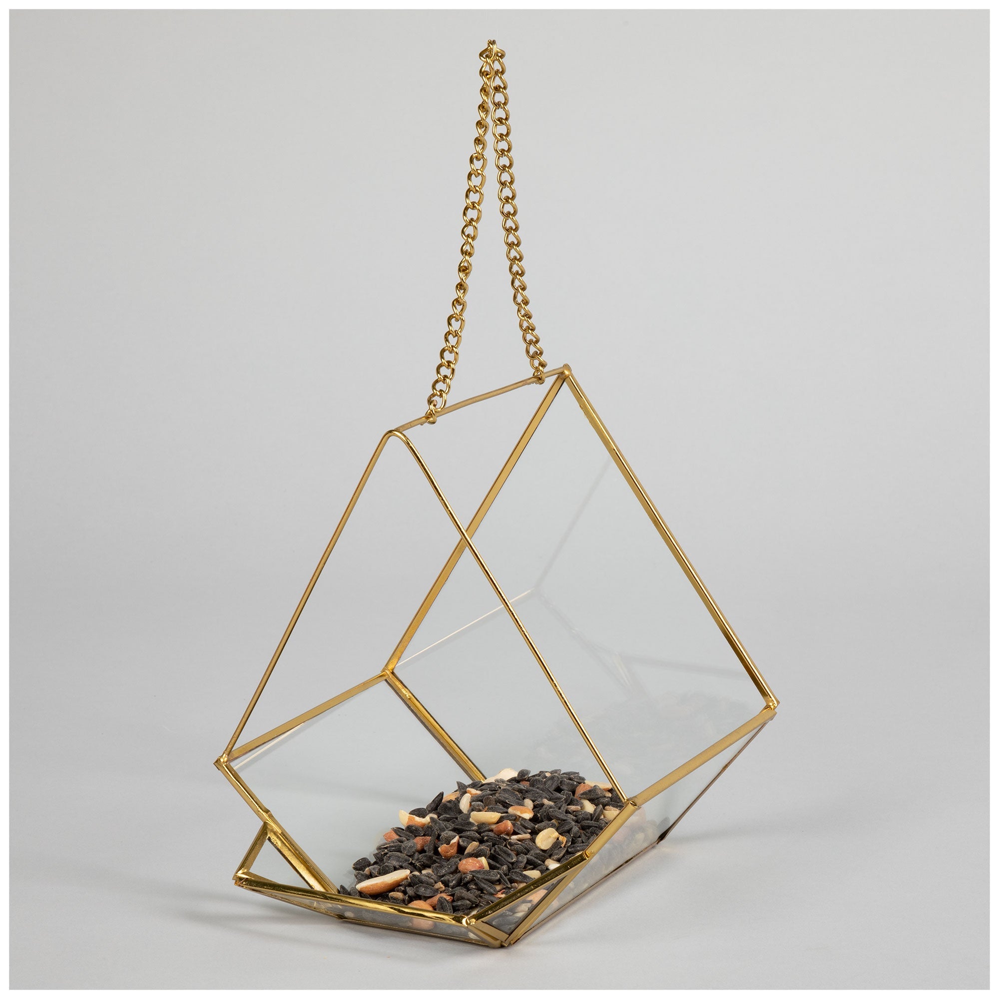 Open Air Glass Bird House - Aaria Tees Aaria Tees