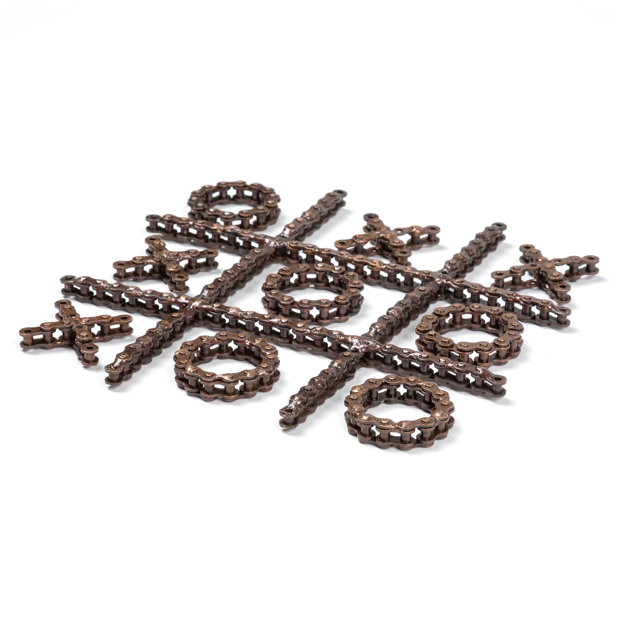 Recycled Bike Gear Tic-Tac-Toe Set - Aaria Tees Aaria Tees