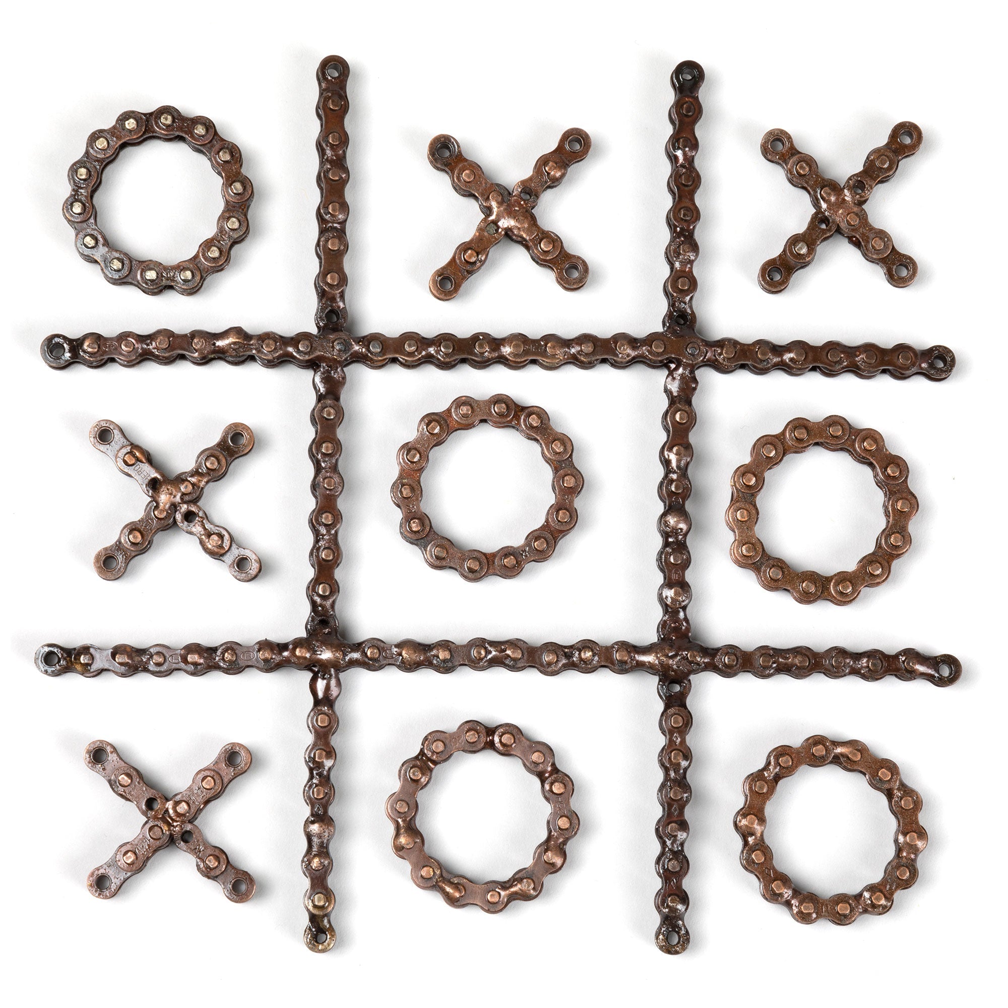 Recycled Bike Gear Tic-Tac-Toe Set - Aaria Tees Aaria Tees