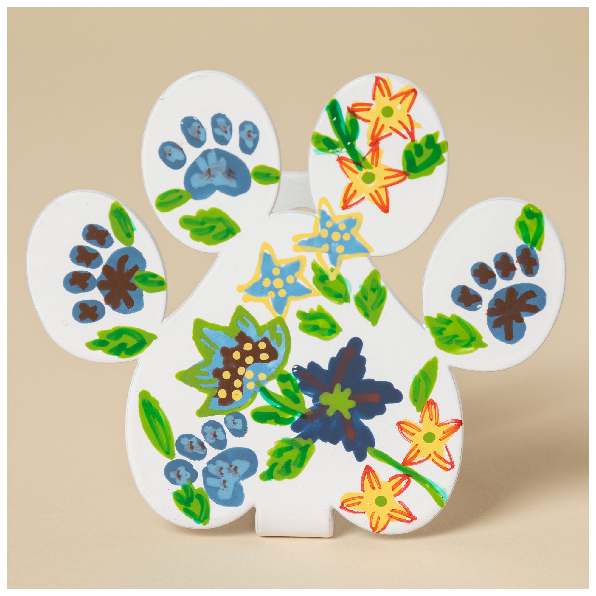 Hand Painted Paw Print Wall Hook - Aaria Tees Aaria Tees
