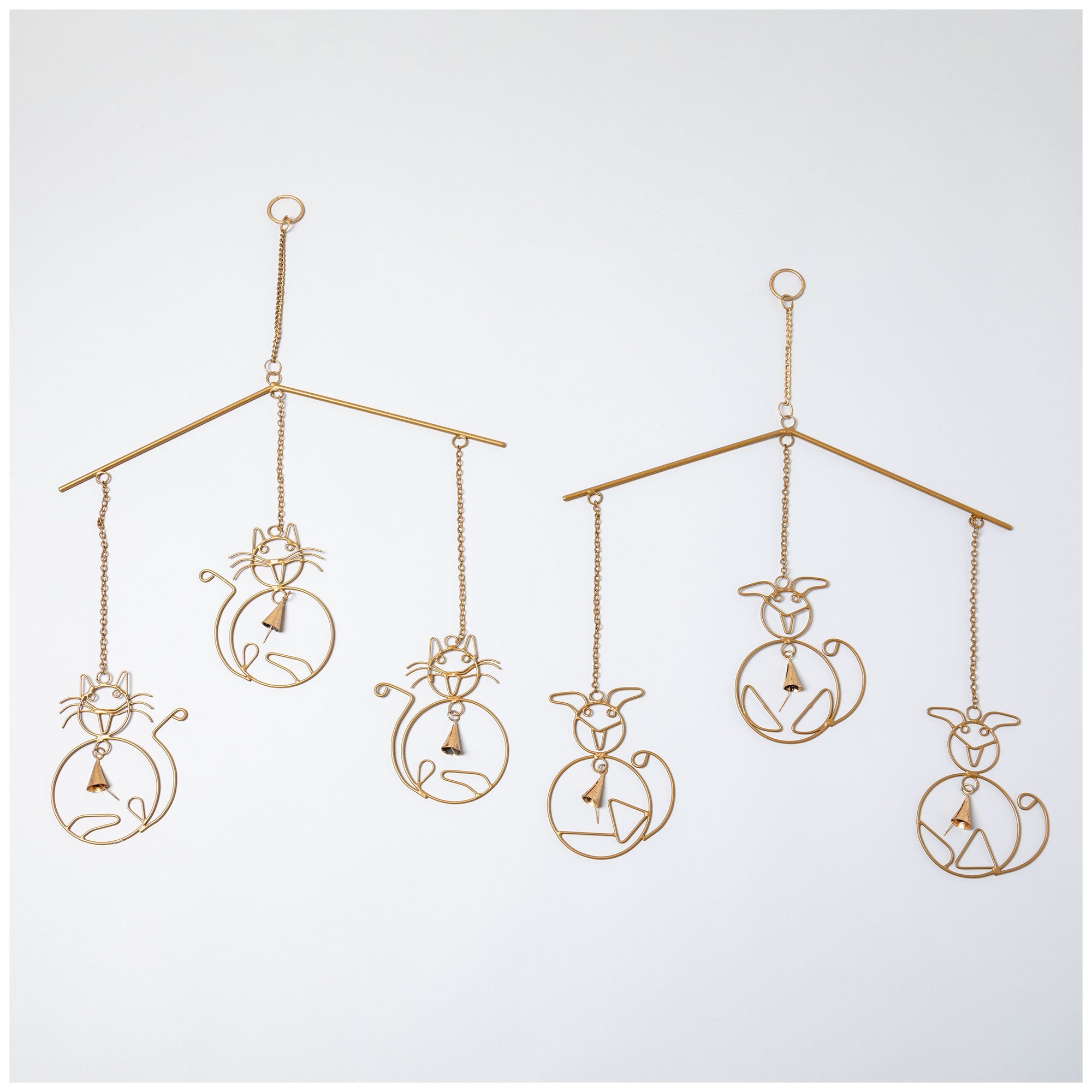 Cat & Dog Iron Wind Chime - Aaria Tees Aaria Tees
