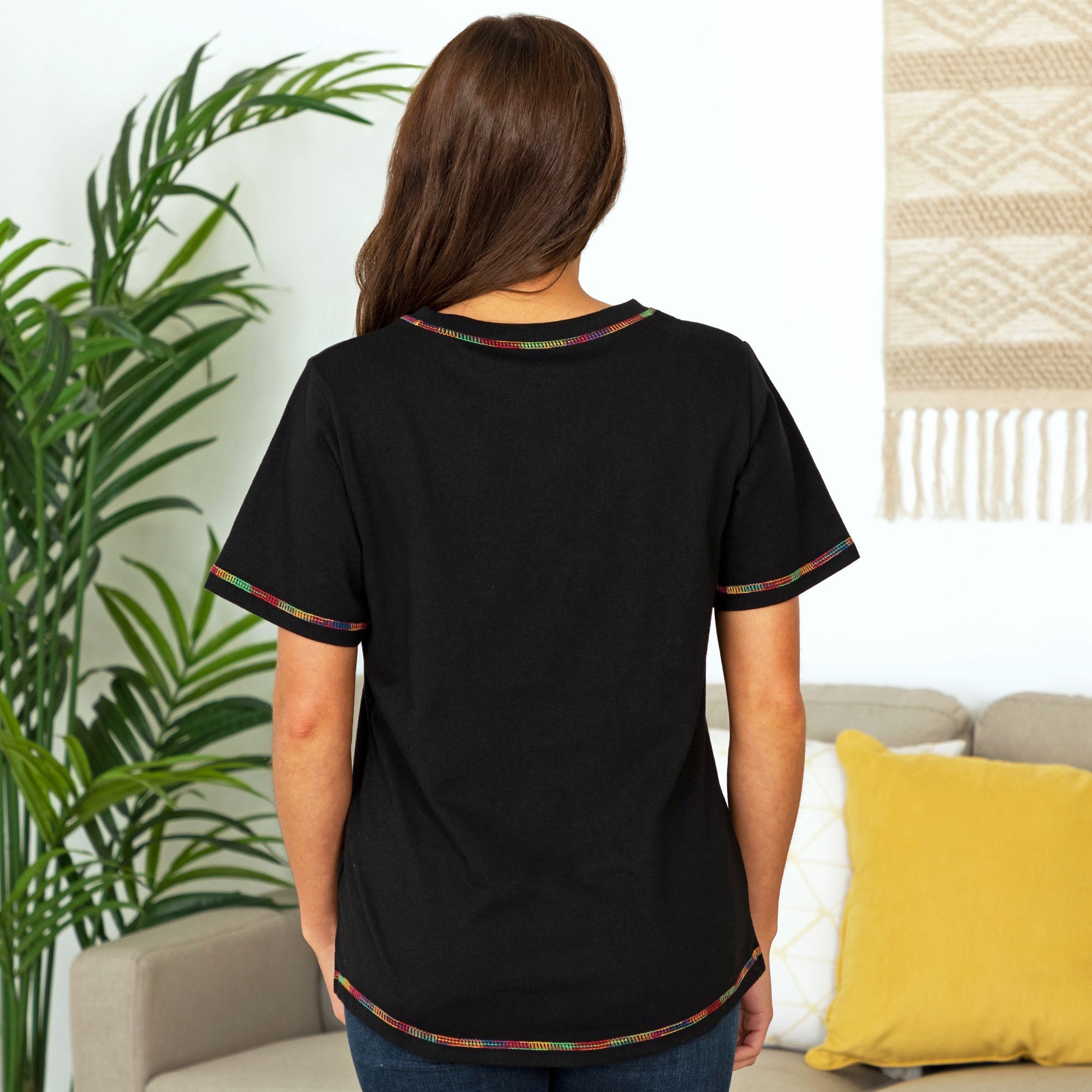 Paw Print Rainbow Short Sleeve T-Shirt - Aaria Tees Aaria Tees