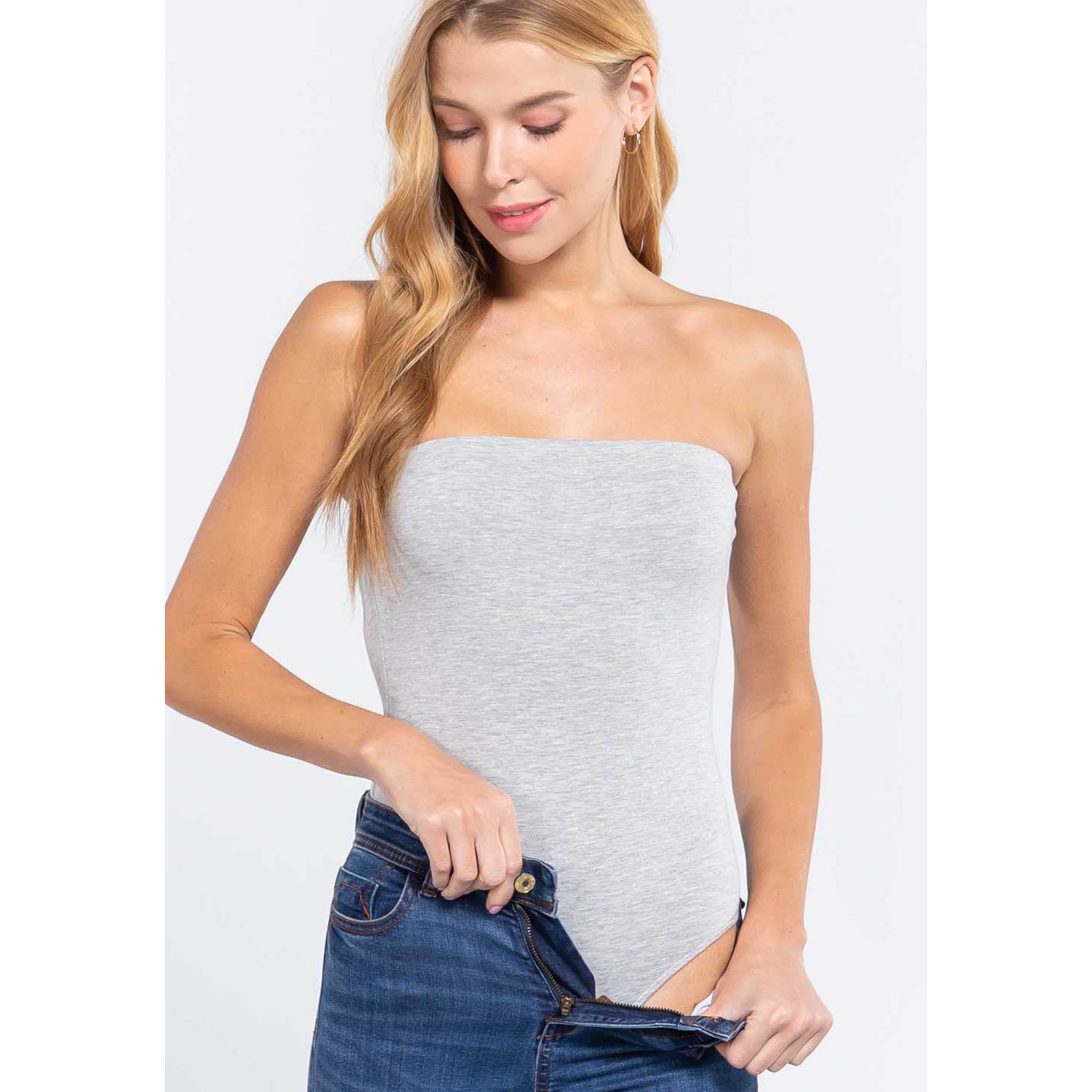 Women's Bandeau Bodysuit - Aaria Tees Aaria Tees