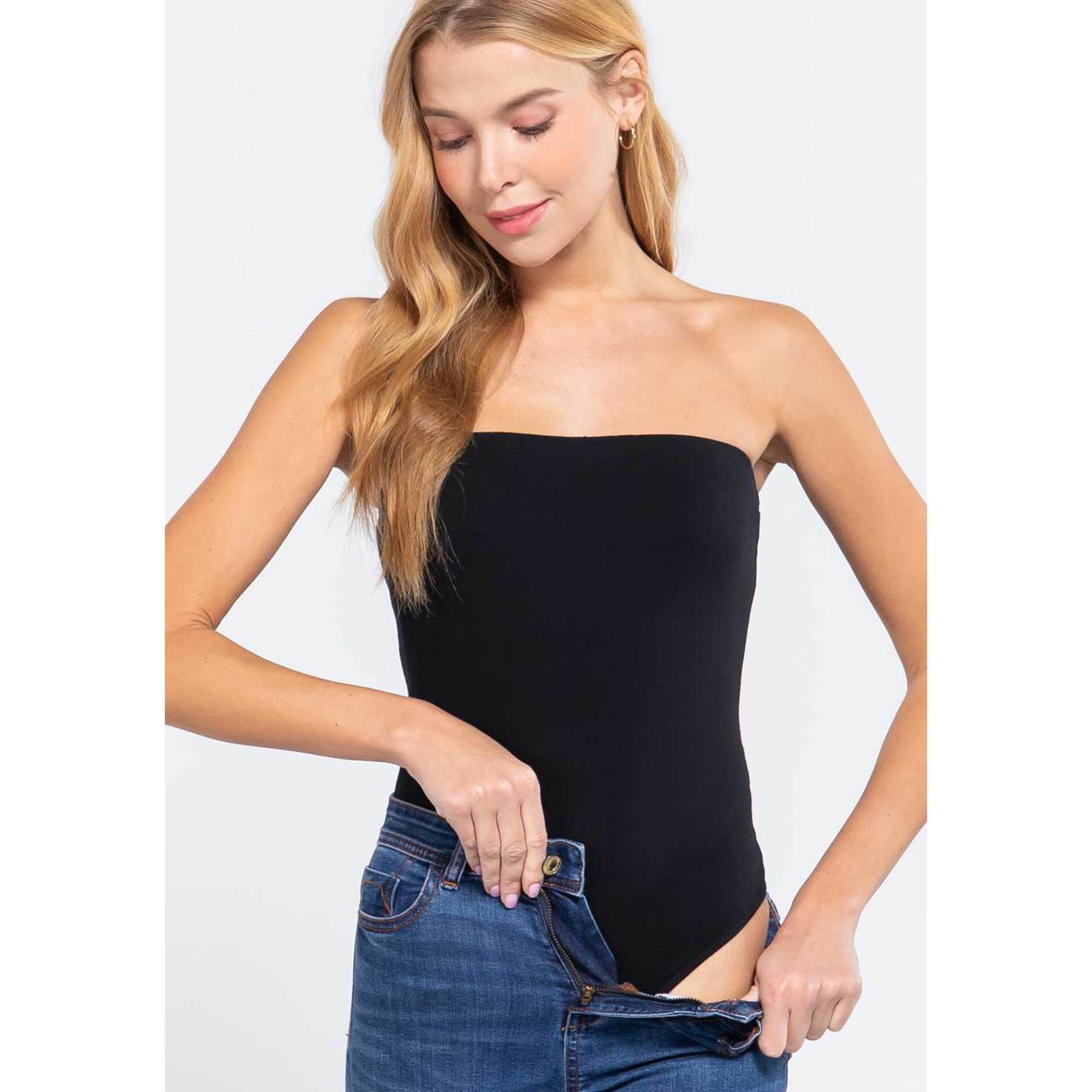 Women's Bandeau Bodysuit - Aaria Tees Aaria Tees