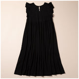 Midnight Garden Embroidered Long Dress - Aaria Tees Aaria Tees