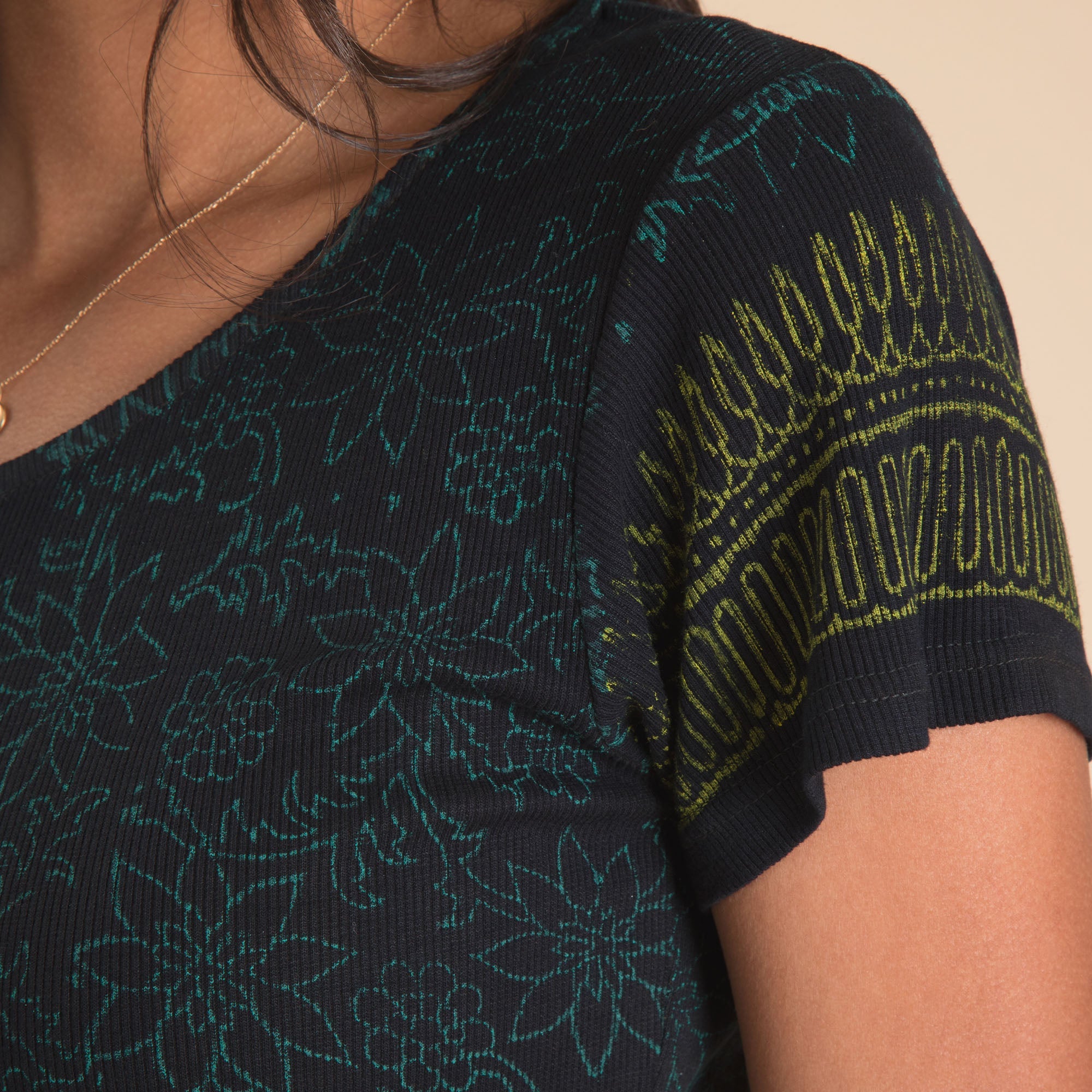 Night Dive Short Sleeve Ribbed Tee - Aaria Tees Aaria Tees
