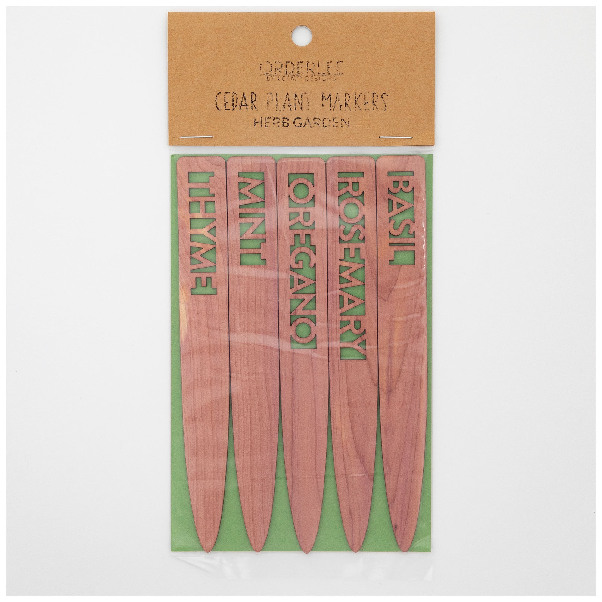 Cedar Plant Markers - Set of 5 - Aaria Tees Aaria Tees
