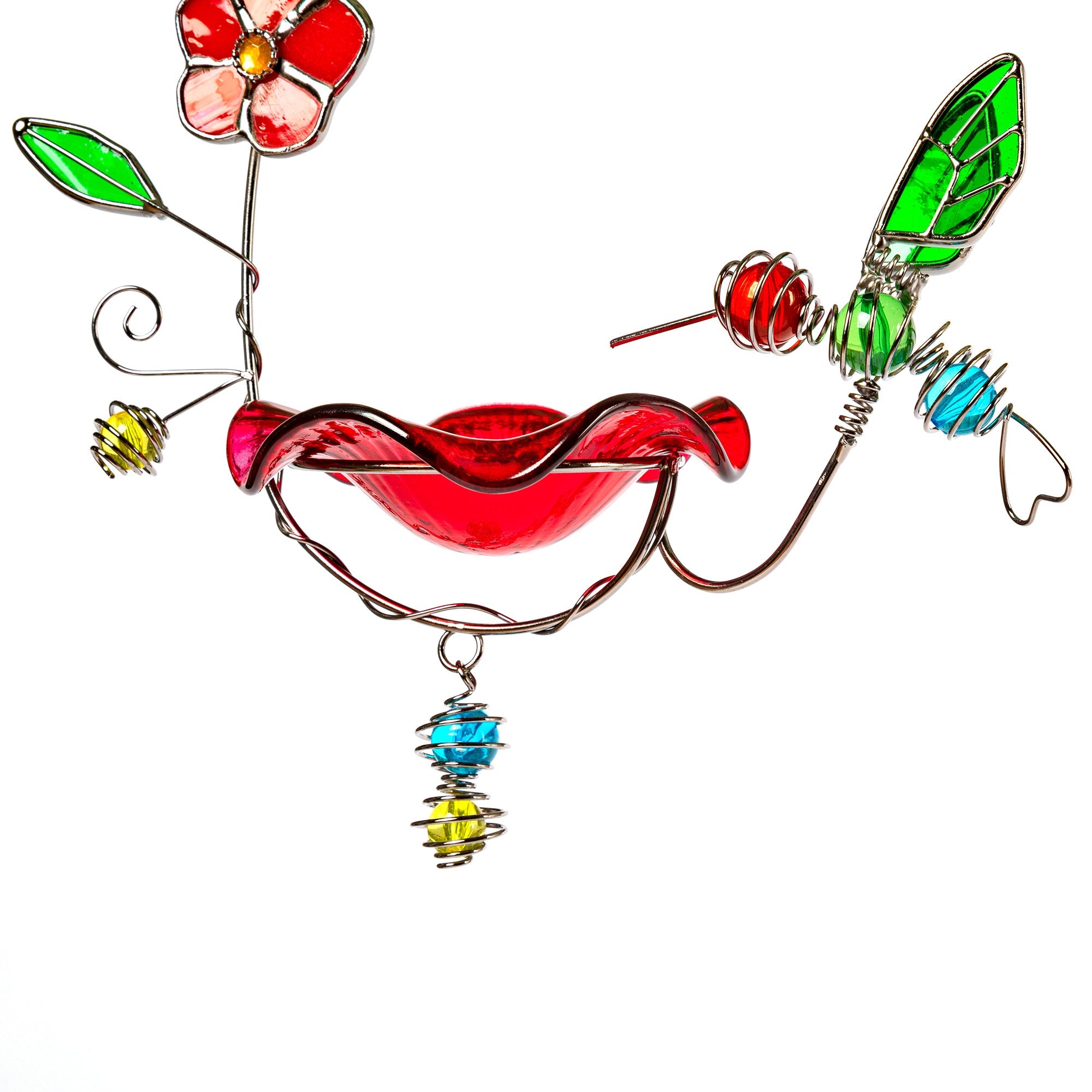 Stained Glass Decorative Hummingbird Feeder - Aaria Tees Aaria Tees