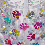 Paw Print Acrylic Soap Dispenser & Toothbrush Holder Set - Aaria Tees Aaria Tees