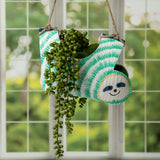 Hand Painted Upcycled Sloth Planter - Aaria Tees Aaria Tees