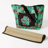 Beach Bag & Straw Mat - Aaria Tees Aaria Tees