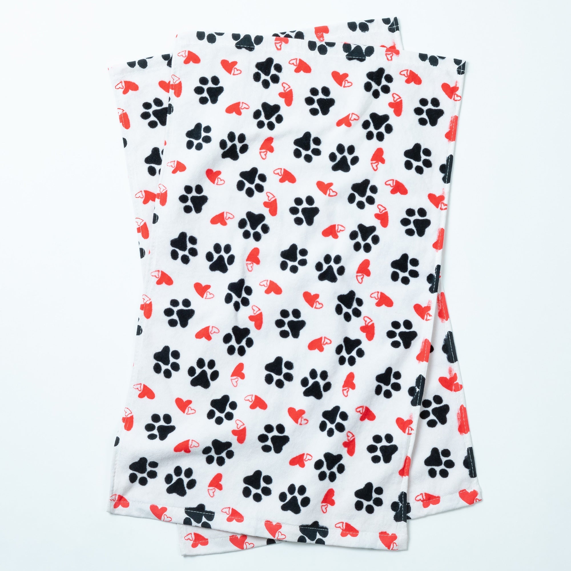 Paw Print Bath Hand Towels - Set of 2 - Aaria Tees Aaria Tees