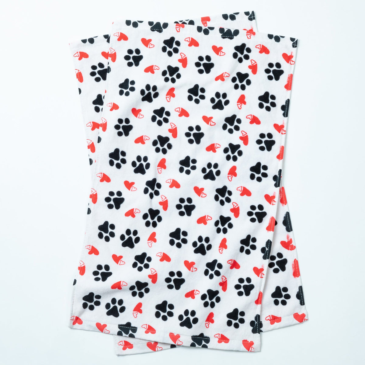 Paw Print Bath Hand Towels - Set of 2 - Aaria Tees