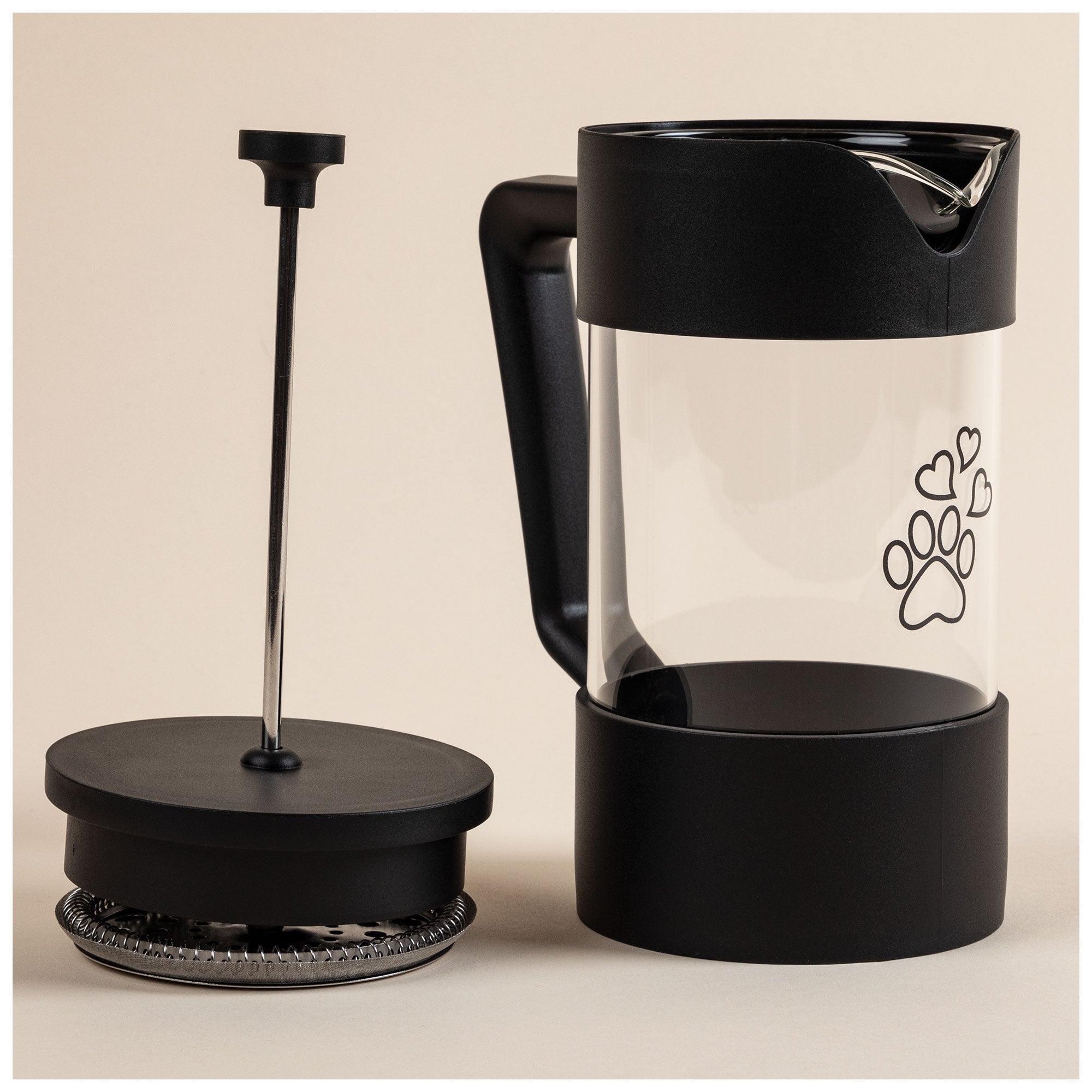 For the Love of Coffee & Paws French Press - Aaria Tees Aaria Tees