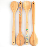 Bamboo Serving Spoon Set - Set of 2 - Aaria Tees Aaria Tees