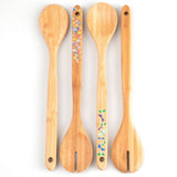 Bamboo Serving Spoon Set - Set of 2 - Aaria Tees Aaria Tees