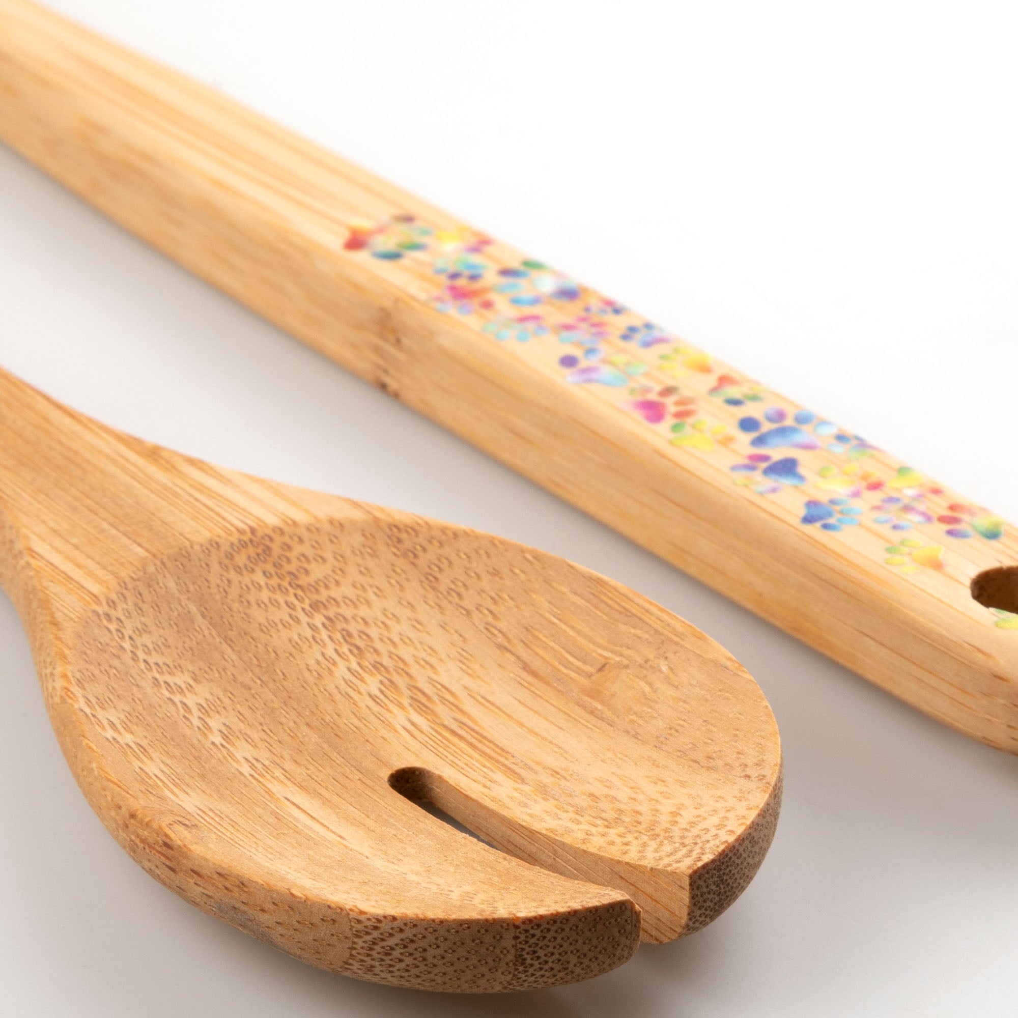 Bamboo Serving Spoon Set - Set of 2 - Aaria Tees Aaria Tees