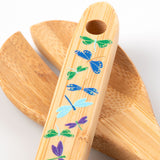 Bamboo Serving Spoon Set - Set of 2 - Aaria Tees Aaria Tees