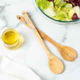 Bamboo Serving Spoon Set - Set of 2 - Aaria Tees Aaria Tees