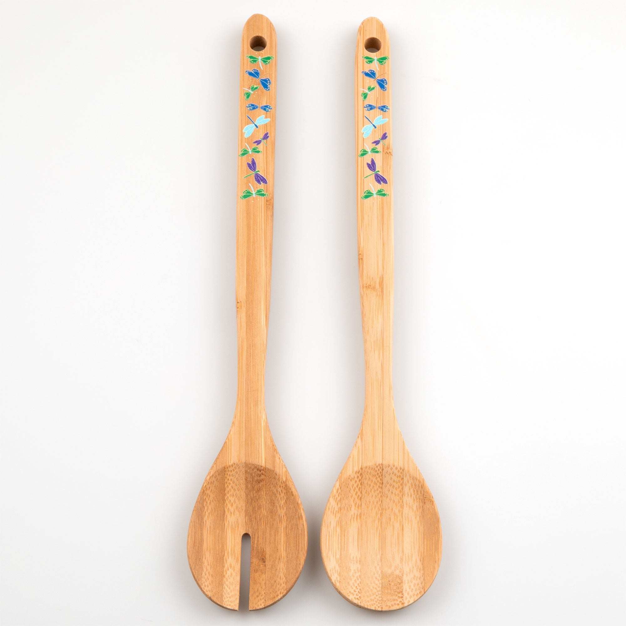 Bamboo Serving Spoon Set - Set of 2 - Aaria Tees Aaria Tees