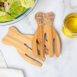 Bamboo Bear Claw Salad Serving Set - Aaria Tees Aaria Tees