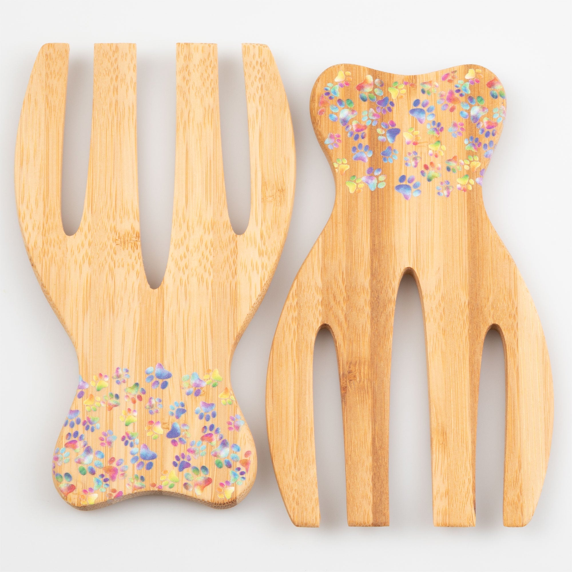 Bamboo Bear Claw Salad Serving Set - Aaria Tees Aaria Tees