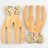 Bamboo Bear Claw Salad Serving Set - Aaria Tees Aaria Tees