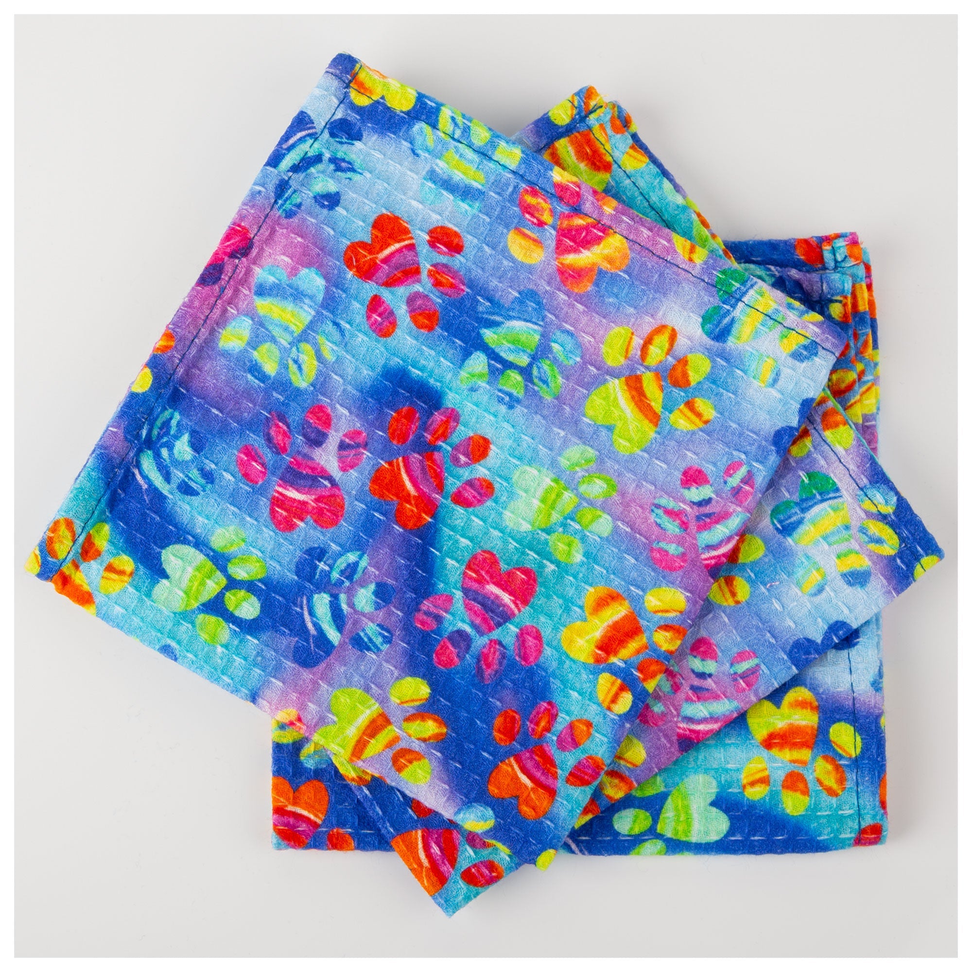 Painted Paws Dish Cloth - Set of 6 - Aaria Tees Aaria Tees